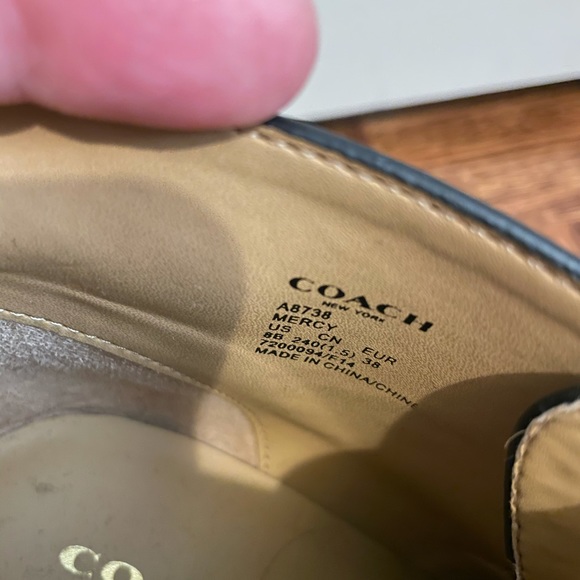 COACH Mercy Lace Up Booties - Leather & Leopard - Picture 5 of 8